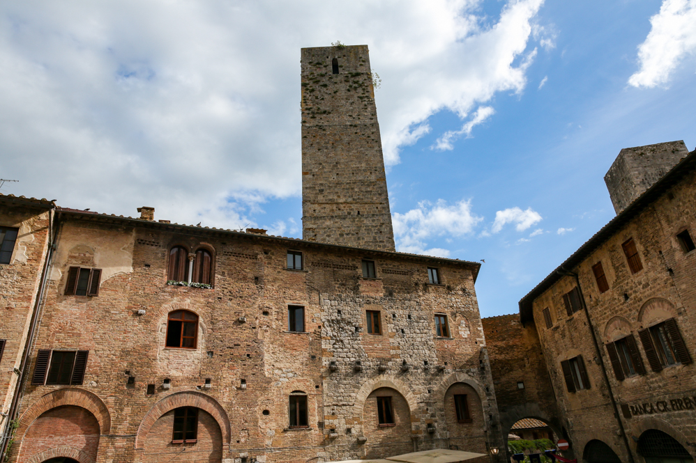 As torres de San Gimignano na Toscana As torres de San Gimignano na Toscana