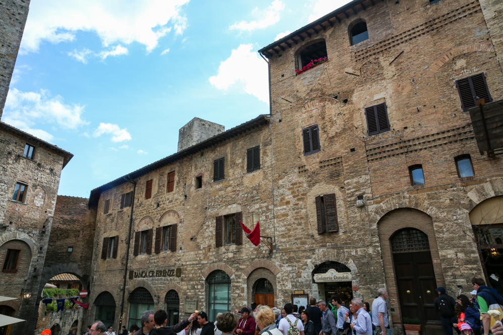 Gelateria Dondoli em San Gimignano na Toscana Gelateria Dondoli em San Gimignano na Toscana