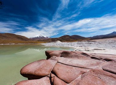 Piedras Rojas com o Vulcão ao fundo