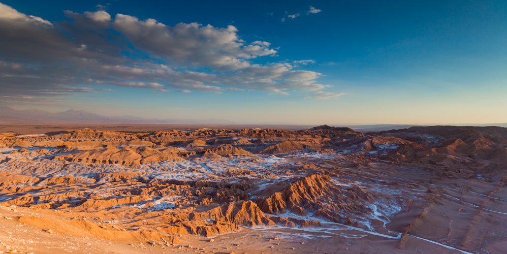 Entardecer no Valle de La Luna