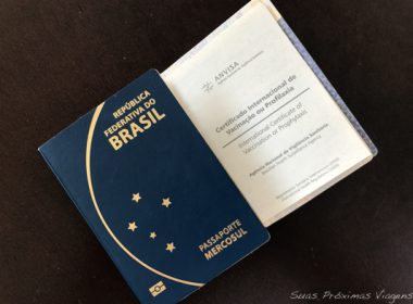 Foto do Certificado Internacional de Vacina e Profilaxia
