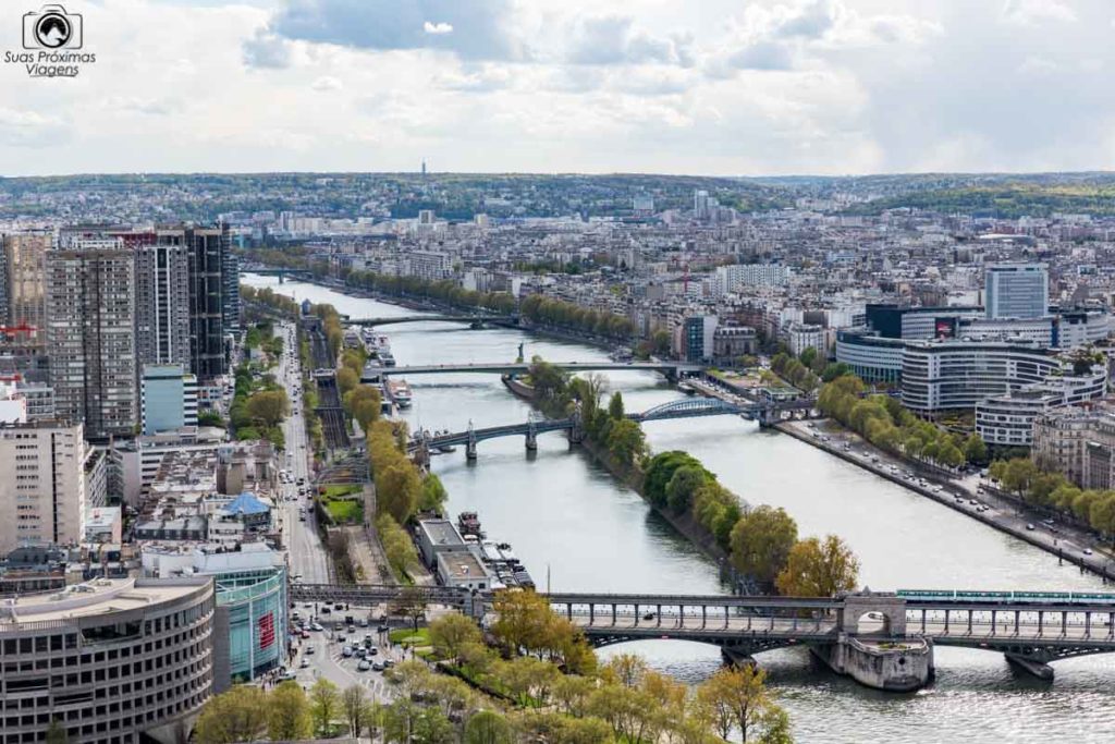 Sena visto da Torre em Dicas de Paris
