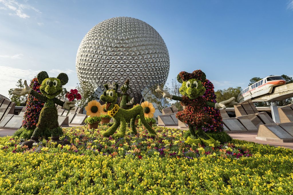Festival Internacional das Flores e Jardins no Epcot Center ( imagem pertence a Disney )
