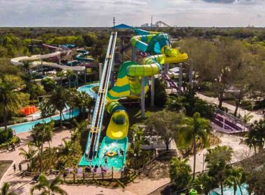 Vista aérea da Colossal Curl - Foto provida pela Adventure Island