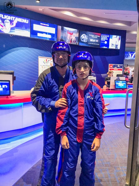 Nos preparando para experimentarmos o iFly Orlando