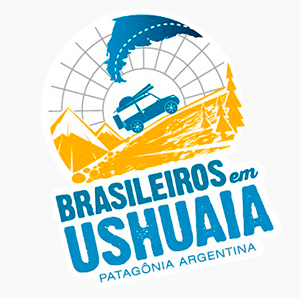 Logo do Receptivo Brasileiros em Ushuaia apoiador da Expedição Cone Sul
