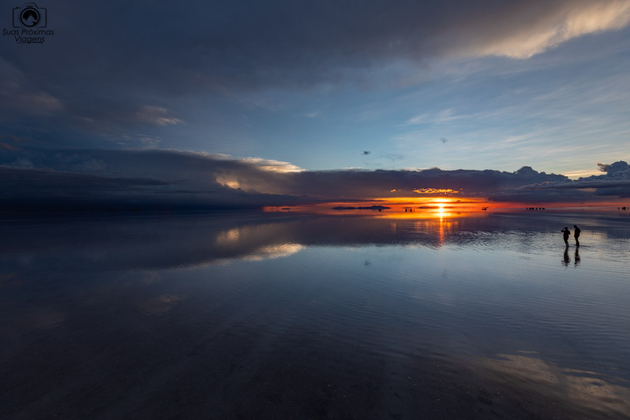 Imagem do Pôr do Sol no Salar de Uyuni