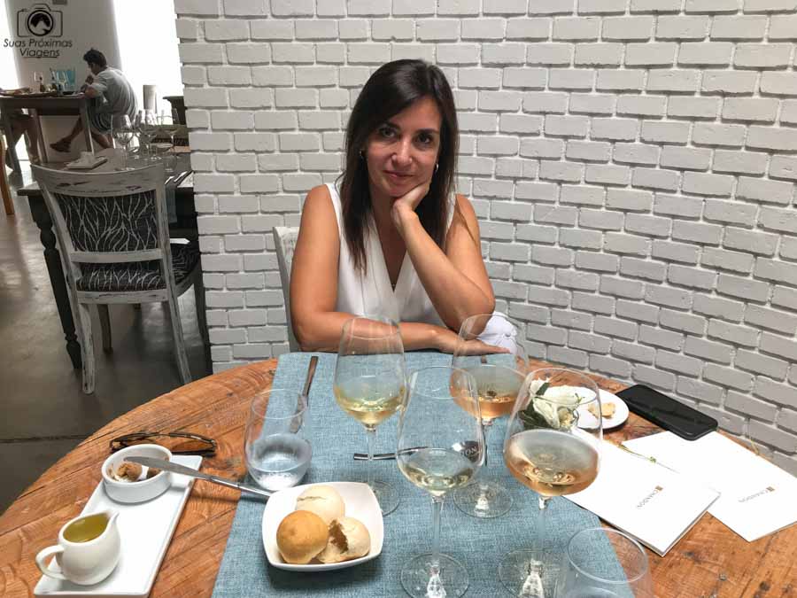 Imagem do almoço no bistro da Chandon em Mendoza