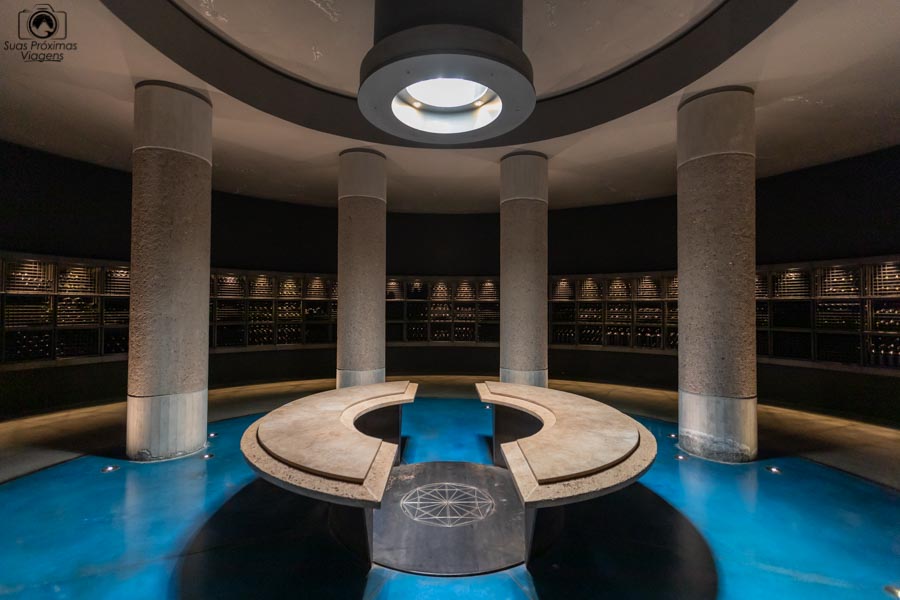 Imagem da adega privada da DiamAndes na Clos de Los Siete