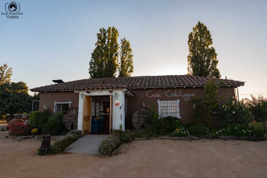 Imagem da fachada do restaurante Casa Colchagua