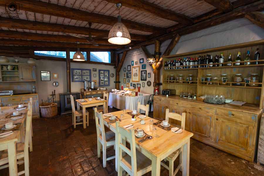 imagem do café da manhã do hotel casa de campo no valle de colchagua