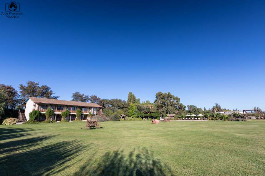 imagem da área interna do hotel casa de campo no valle de colchagua