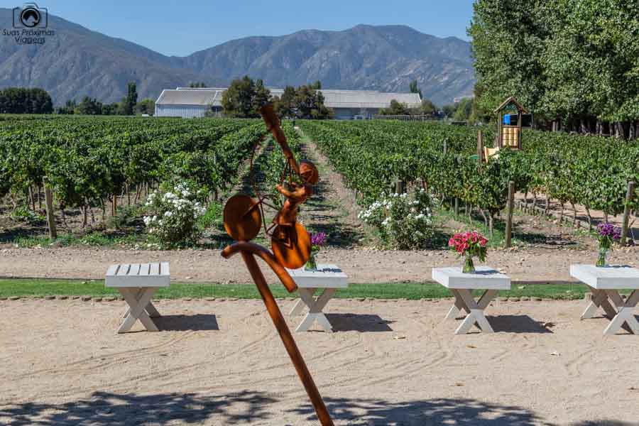 Imagem da vista desde o restaurante Rayuela na vinícola Viu Manent