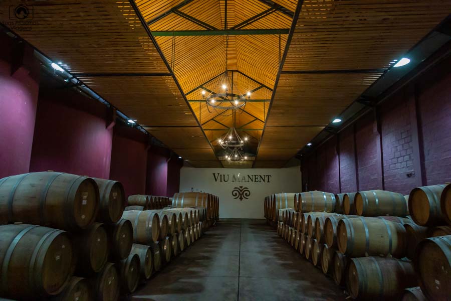 Imagem da armazenagem da viña Viu Manent em Valle de Colchagua