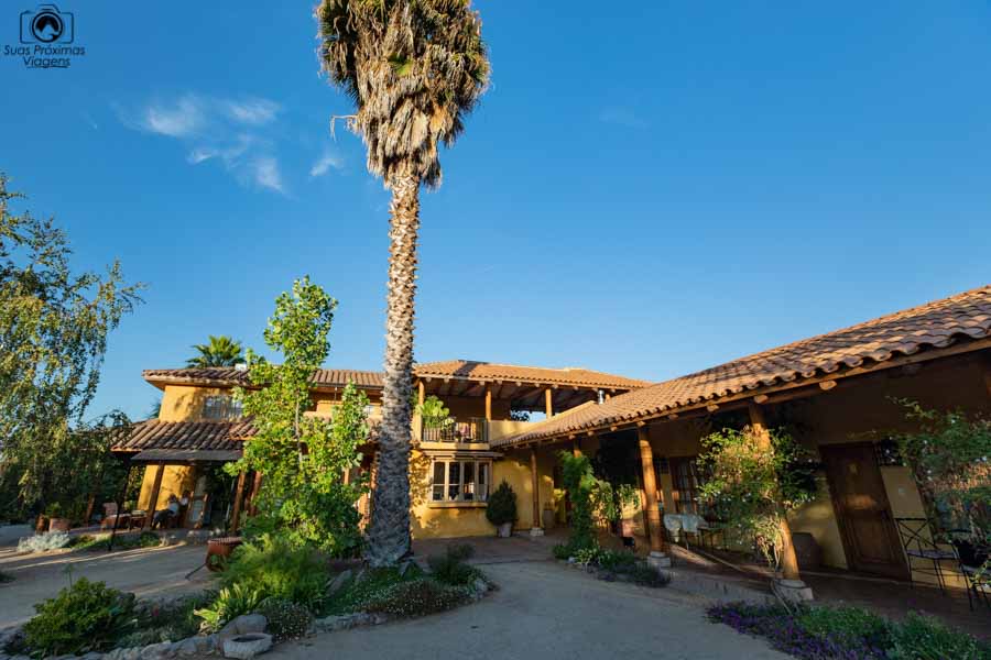 Imagem da área interna da Pousada Colchagua