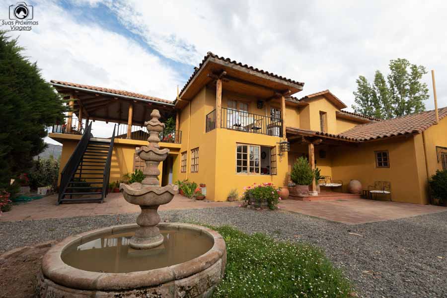 Imagem da frente da Pousada Colchagua