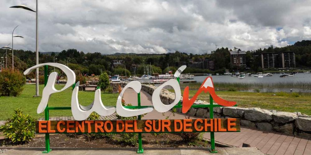 Imagem do letreiro de Pucon