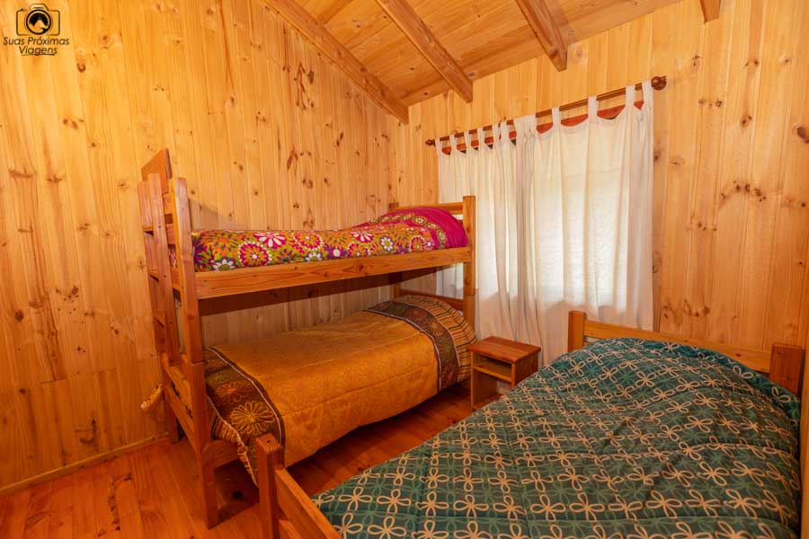 Imagem do quarto extra da cabana do Mirador Los Volcanes