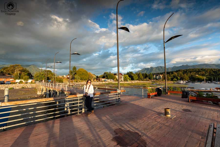 Imagem do deck em La Posa em Pucón