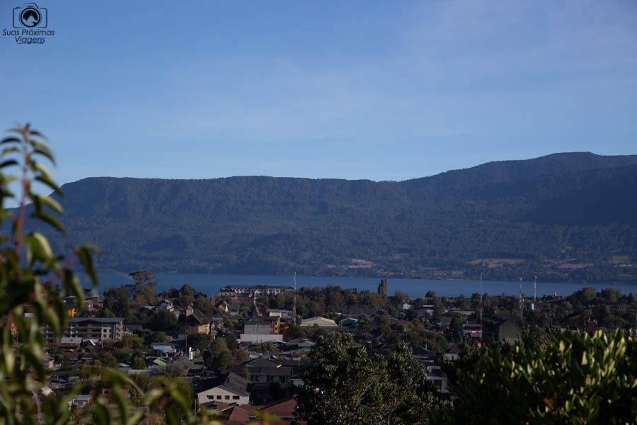 Vista de Pucón Chile desde o Monastério