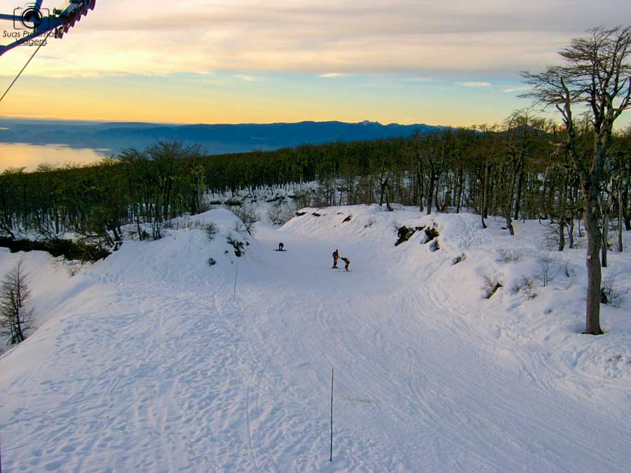 Imagem da Pista de Ski no Vulcão Villarica em o que fazer em Pucón no Inverno