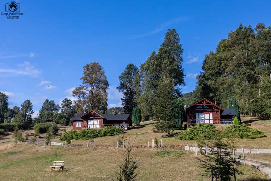 Imagem das cabañas do MIrador Los Volcanes em Pucón