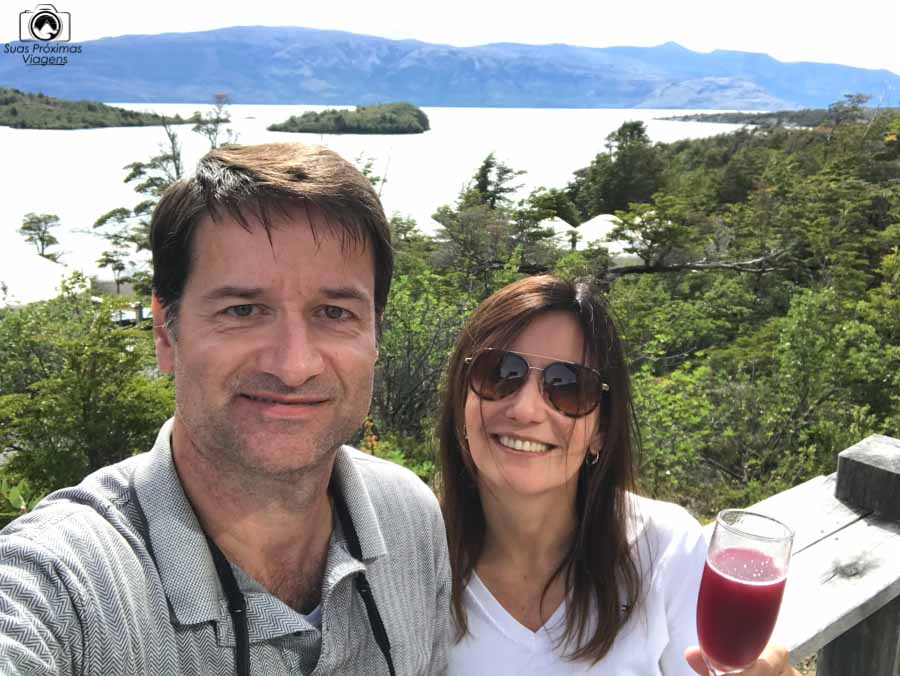 imagem desde a varanda do restaurante do Patagonia Camp