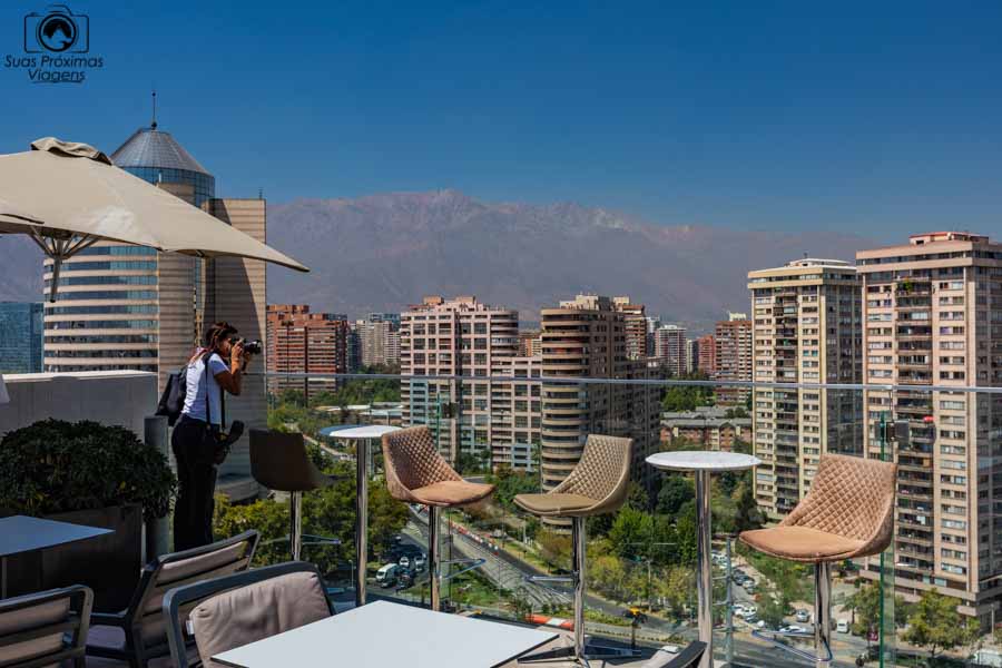 vista da cobertura The Glass no Cumbres Vitacura