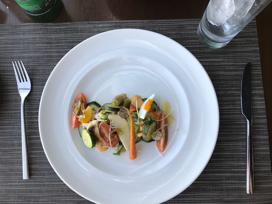 imagem do prato inicial do menu do chef no The Glass