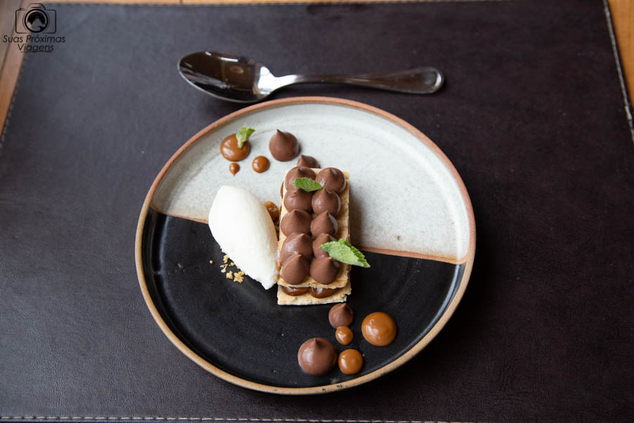 glamping: pratos servidos no restaurante