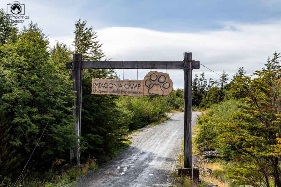 Foto da entrada do Patagonia Camp
