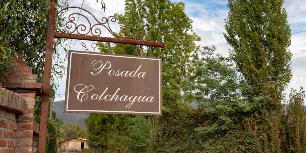 imagem da entrada da pousada colchagua