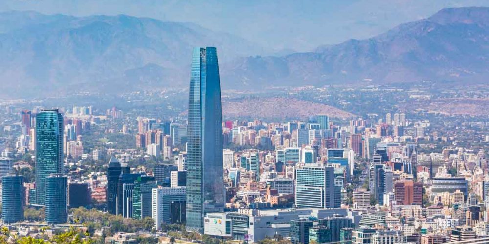 Vista do Sky Costanera em Santiago