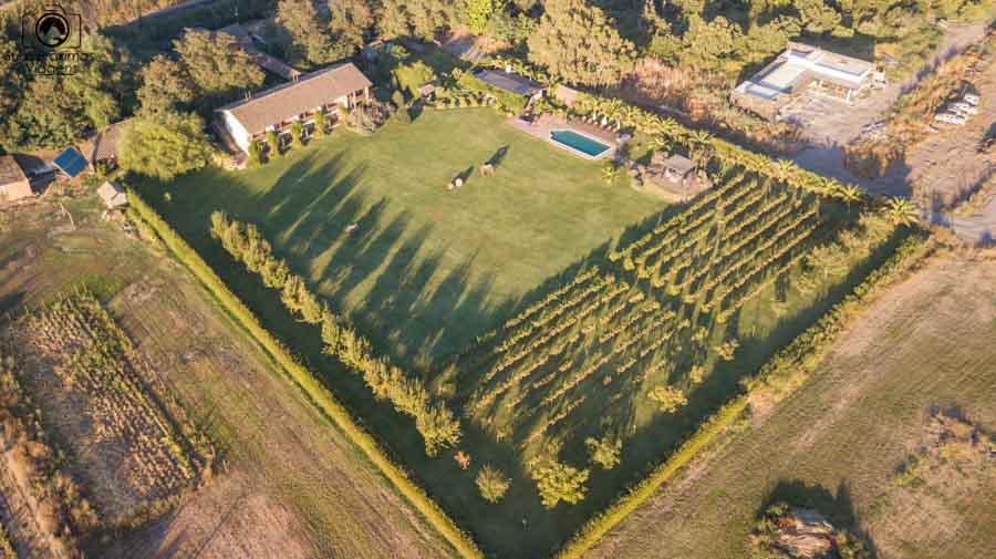 vista aérea do hotel casa de campo