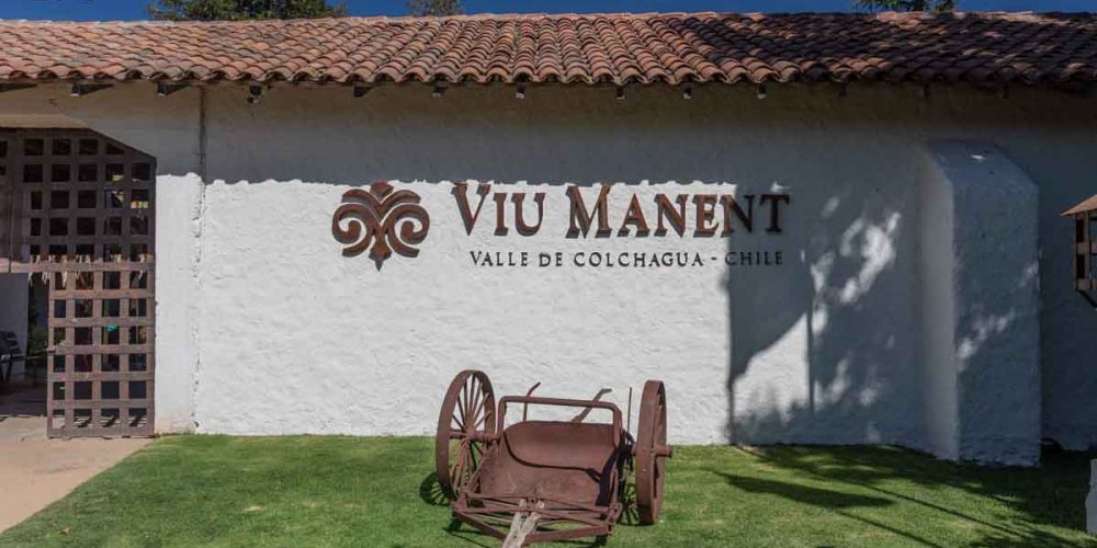 Imagem da entrada da Vinicola Viu Manent
